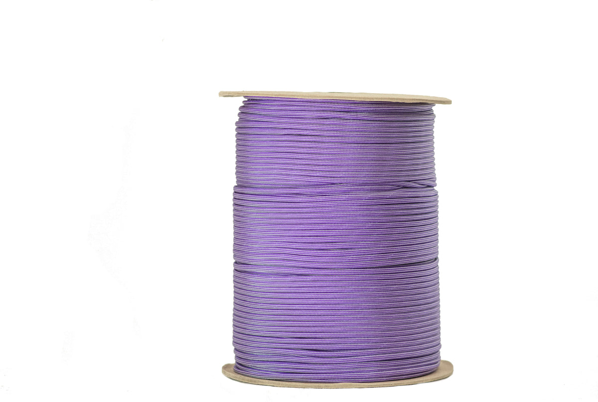 Acid Purple with Silver Grey Stripes 550 Paracord - The Paracord Store