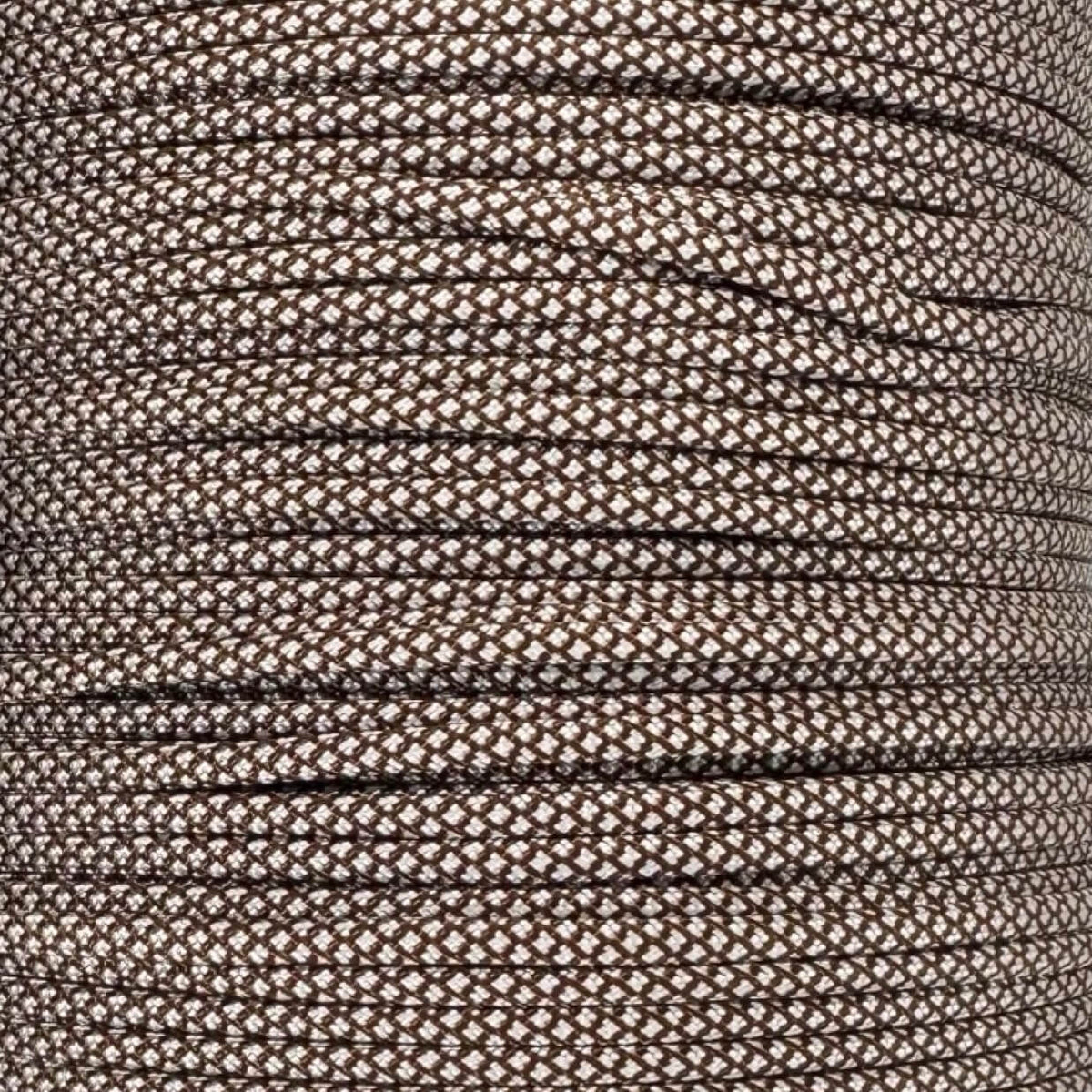 Chocolate Brown with Cream Diamonds 550 Paracord