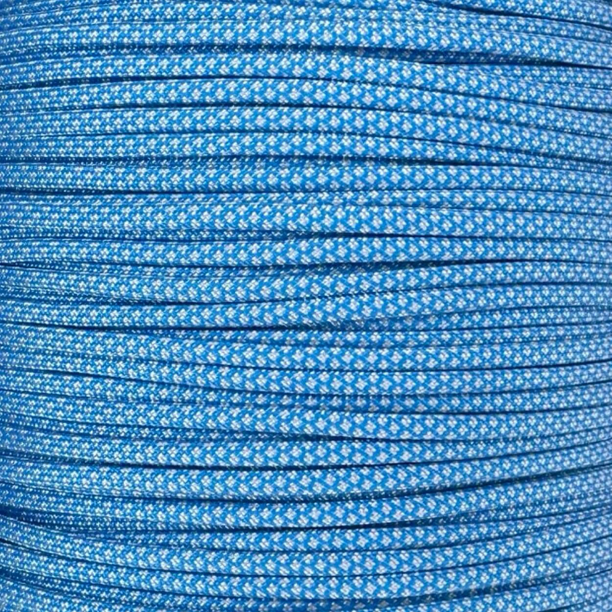 Colonial Blue with Silver Gray Diamonds 550 Paracord
