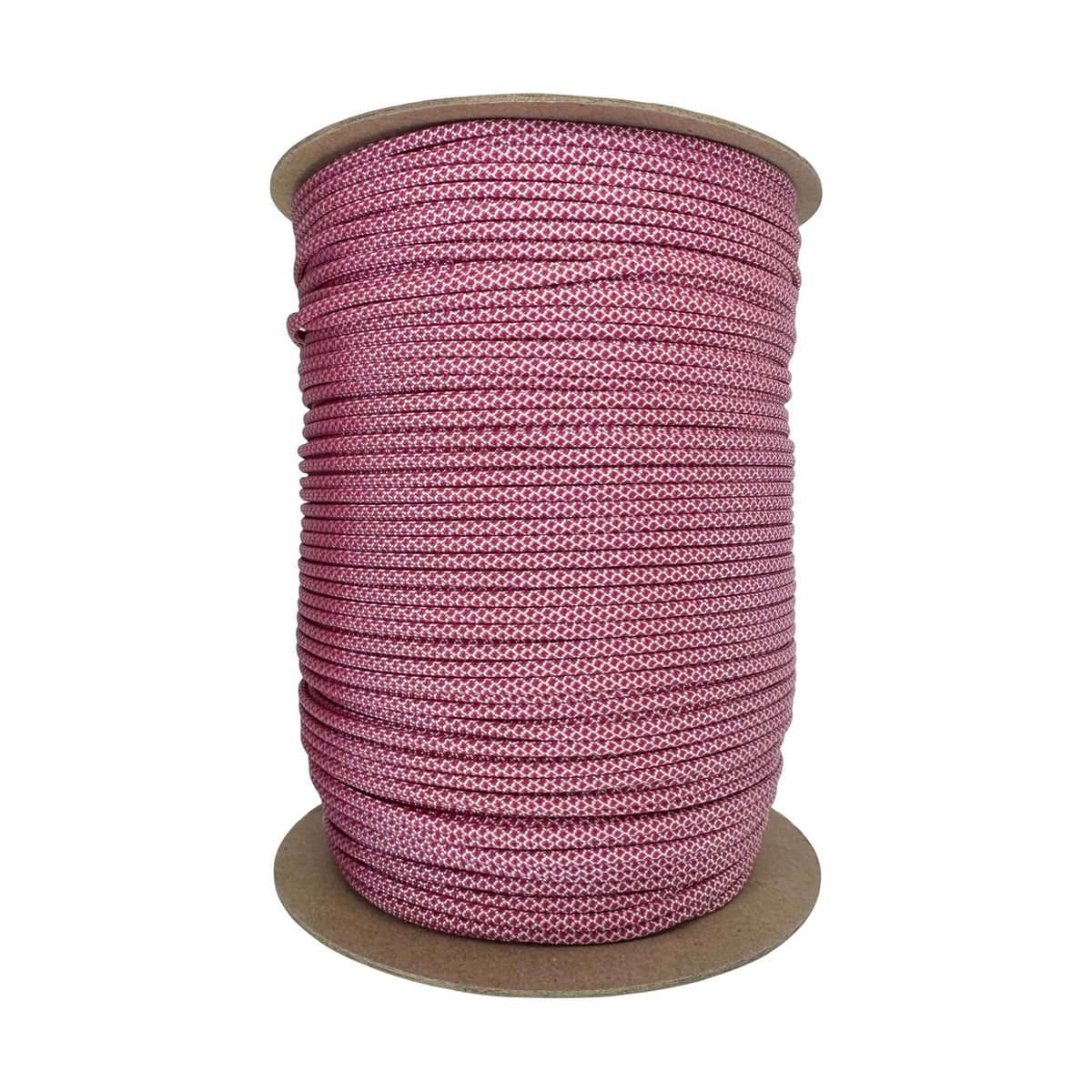 White with Fuschia Diamonds 550 Paracord
