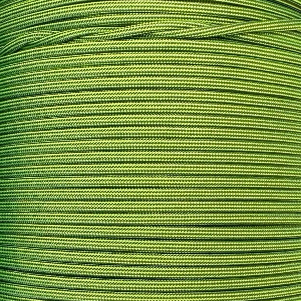 Charcoal Grey and Neon Yellow Stripes 550 Paracord
