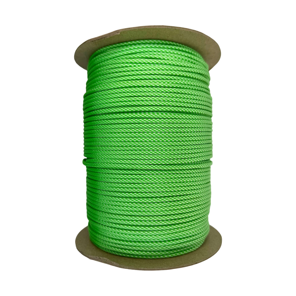 Neon Green and White Candy Cane 550 Paracord