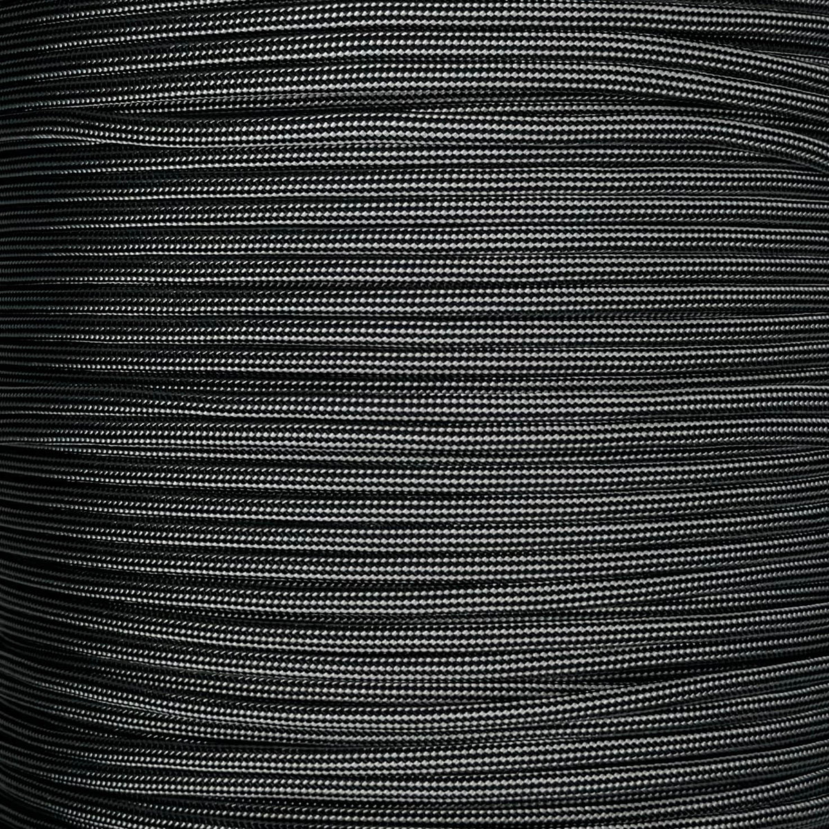 Black with Silver Grey Stripes 550 Paracord - The Paracord Store