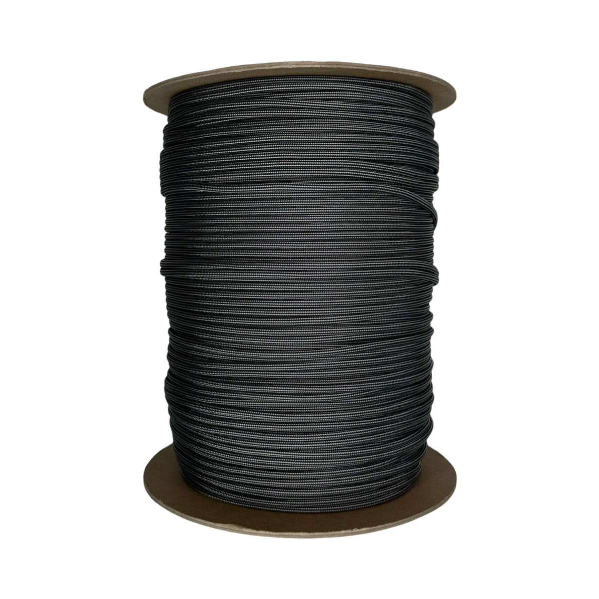 Black with Silver Grey Stripes 550 Paracord - The Paracord Store