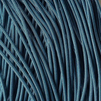 Neon Turquoise with Black Stripes 550 Paracord